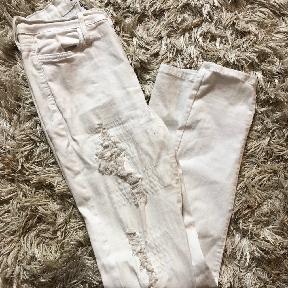 Ripped fashion nova jeans